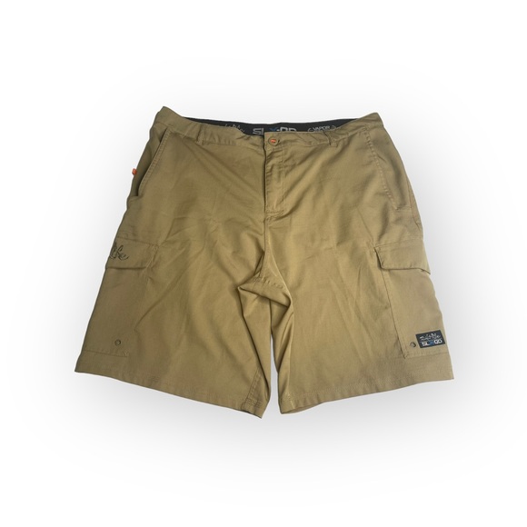 Salt Life® 𓆉 La Vida SLX Hybrid Fishing Cargo Shorts 𓆉 Khaki 38 𓆉 Work Play - Picture 5 of 16